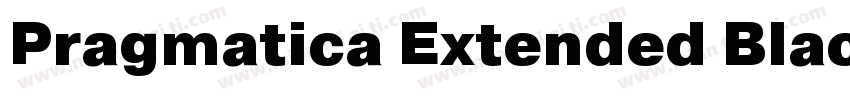Pragmatica Extended Black字体转换